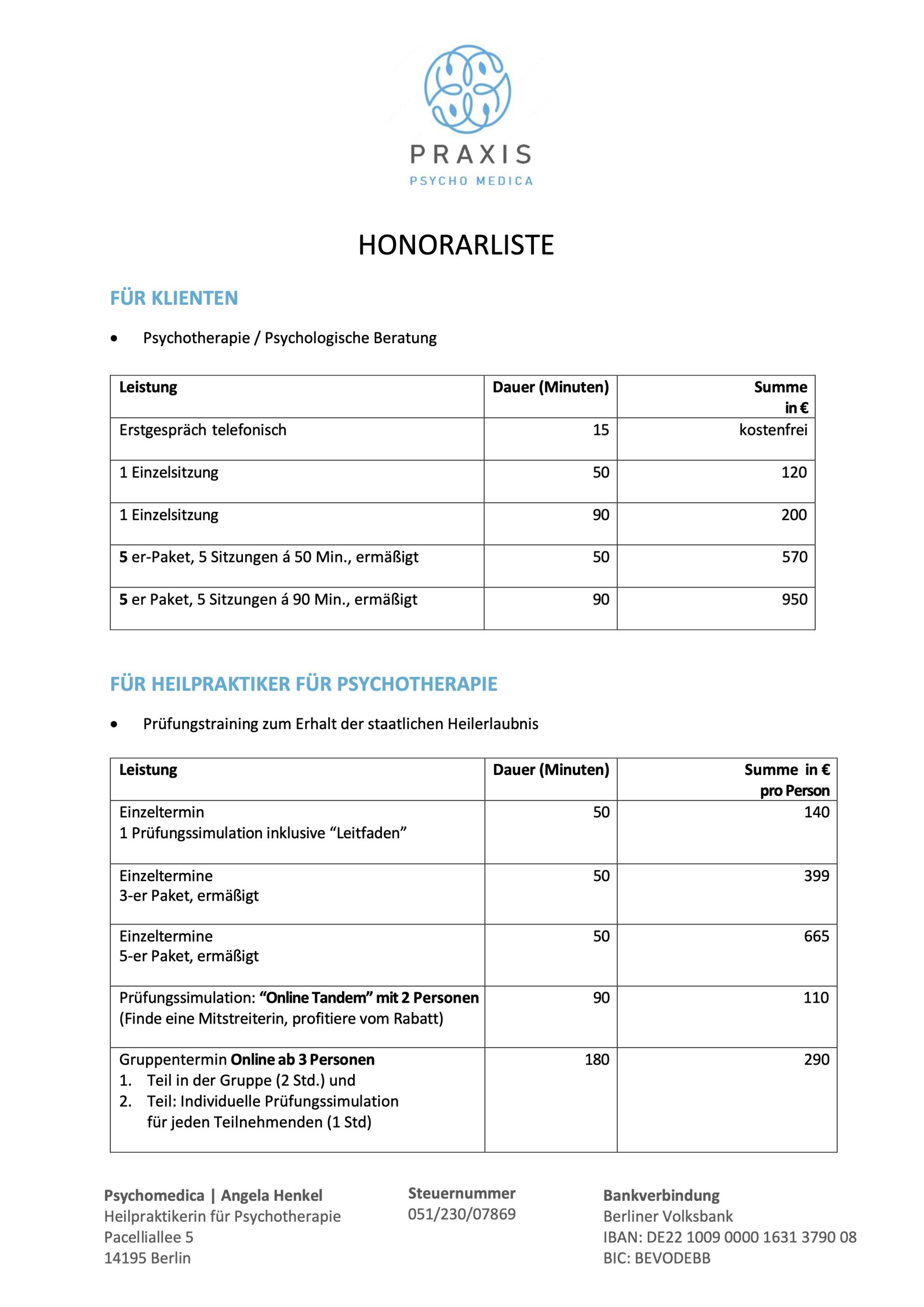 Honorarliste Psychomedica_0110_2026 Seite 1